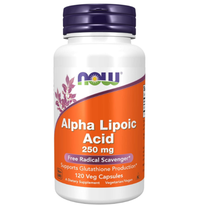 Alpha Lipoic Acid 250mg , capsulas vegetarianas - Now