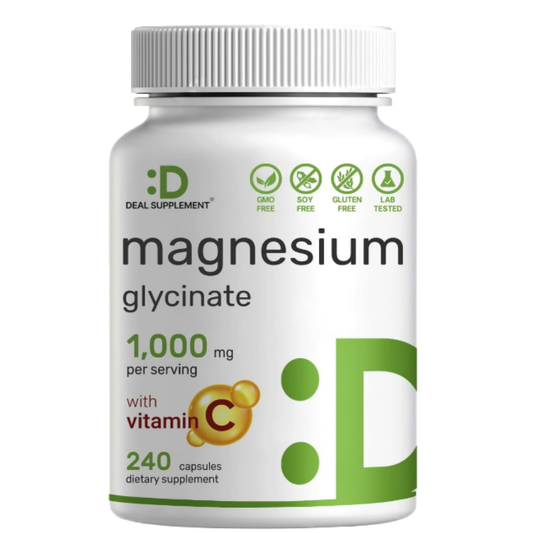 Deal Supplement - Magnesium Glycinate 1,000mg , 240 Capsulas