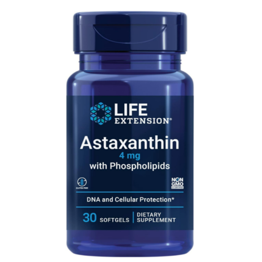 Astaxanthin 4mg , 30 capsulas - Life Extension