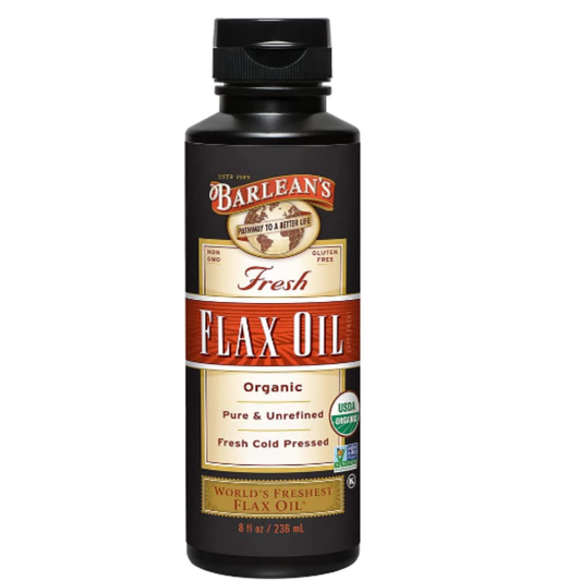 Barleans, aceite de lino orgánico, 8 onzas líquidas