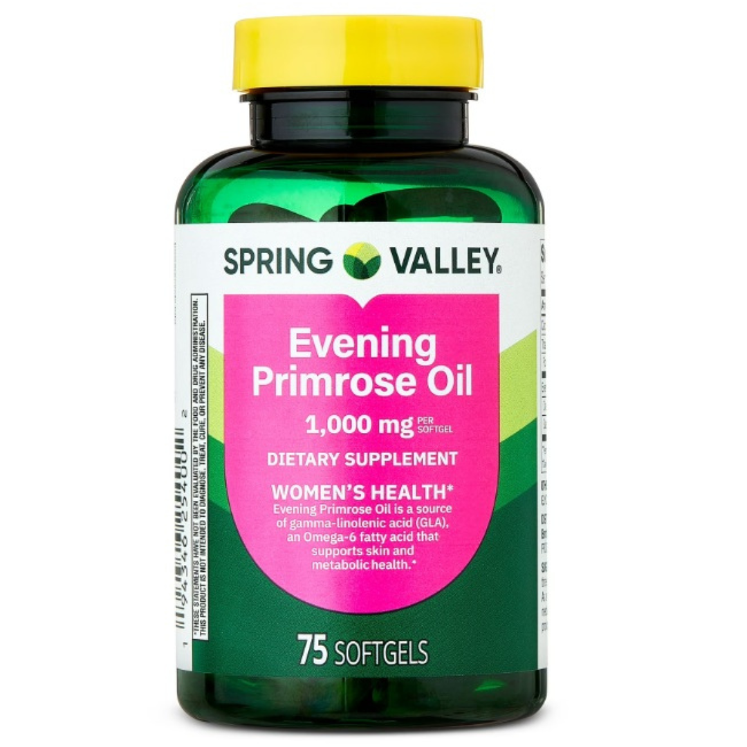 Evening primrose oil 1000mg , 75 capsulas - Spring Valley