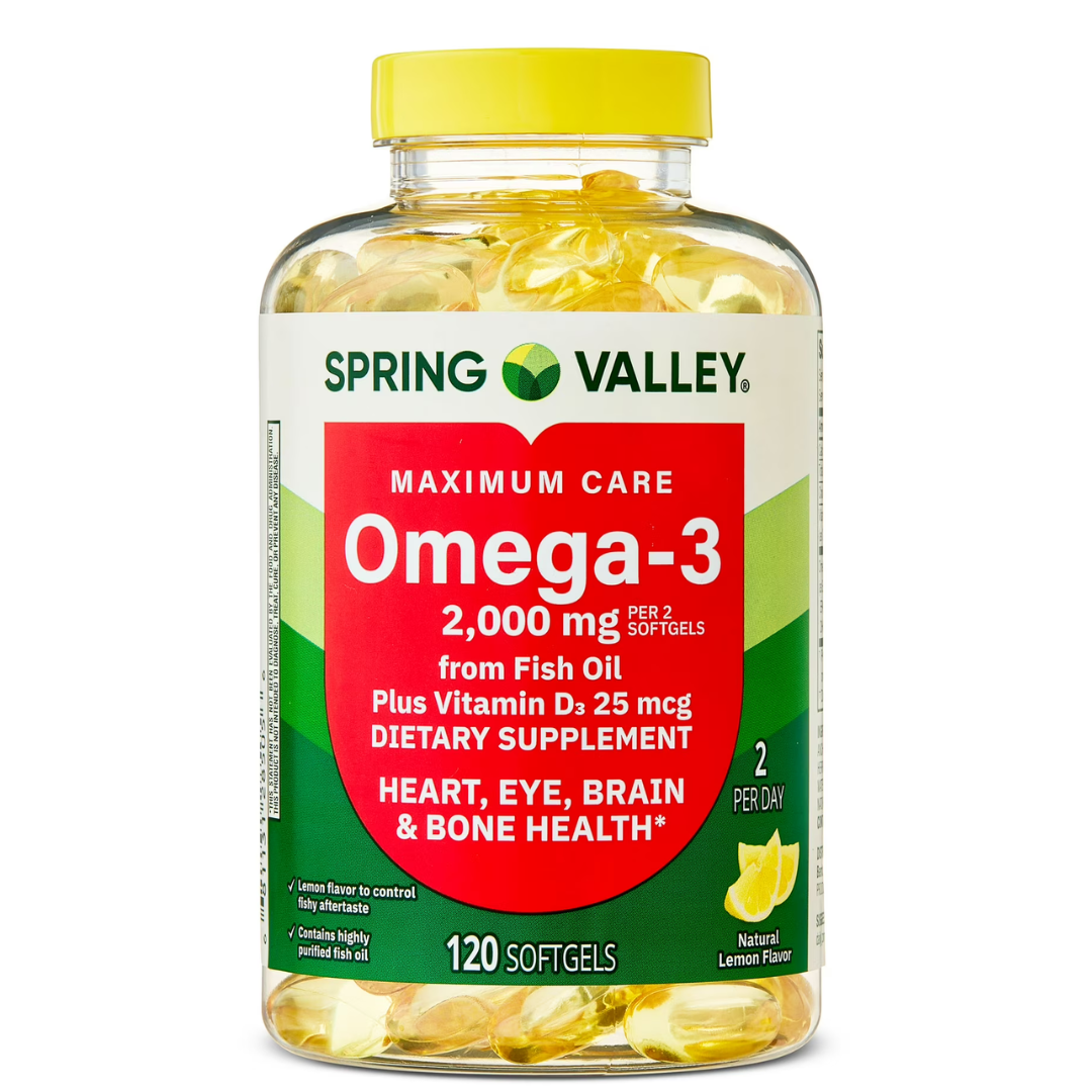 Spring Valley Omega-3 2000 mg - Cápsulas en gel