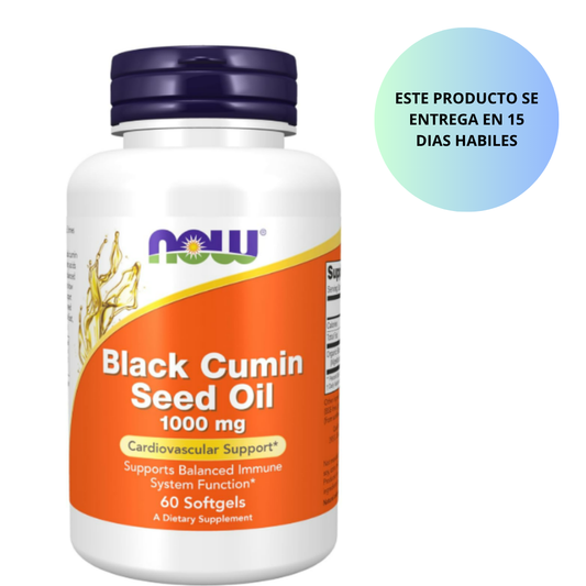Now - Black cumin seed oil 1000mg , 60 capsulas