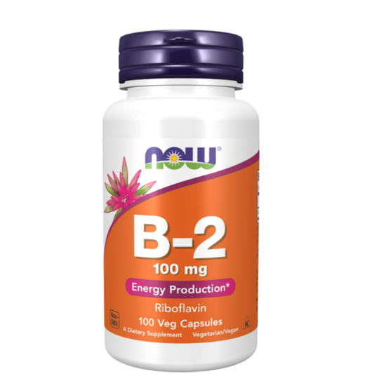 Now B-2 100mg, 100 capsulas vegetables