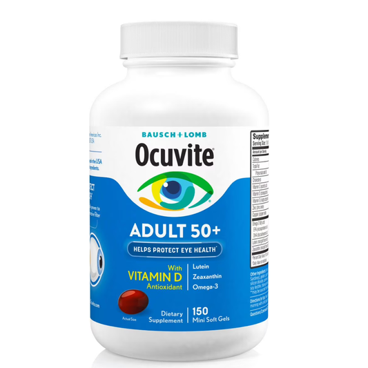 Bausch + Lomb Ocuvite Supplement, 150 mini softgels para Adultos  50+