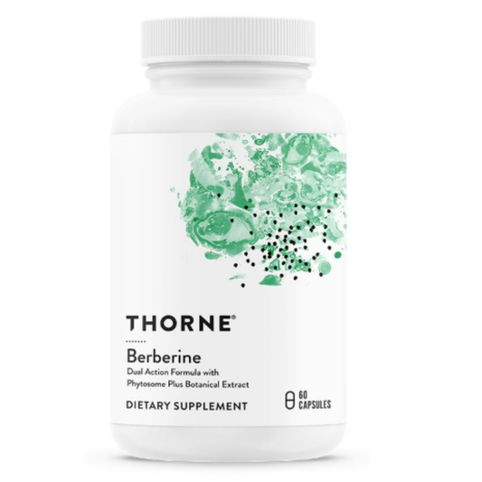 Thorne , Berberine  Dual action formula  con Phytosome y botanical Extract- 60 capsulas