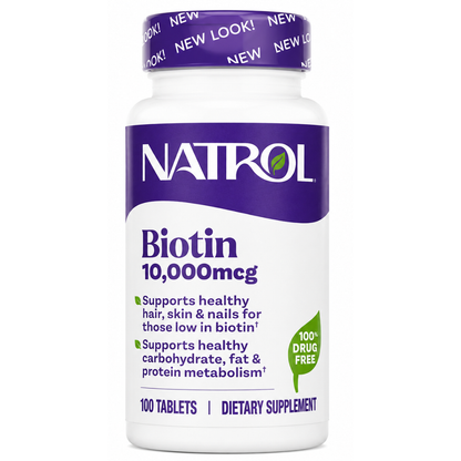 NATROL Biotin 10000mcg 100 tabletas