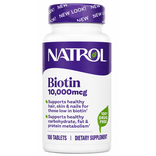 NATROL Biotin 10000mcg 100 tabletas