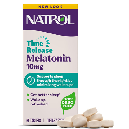 NATROL -MELATONIN 10MG TIME RELEASE, tabletas