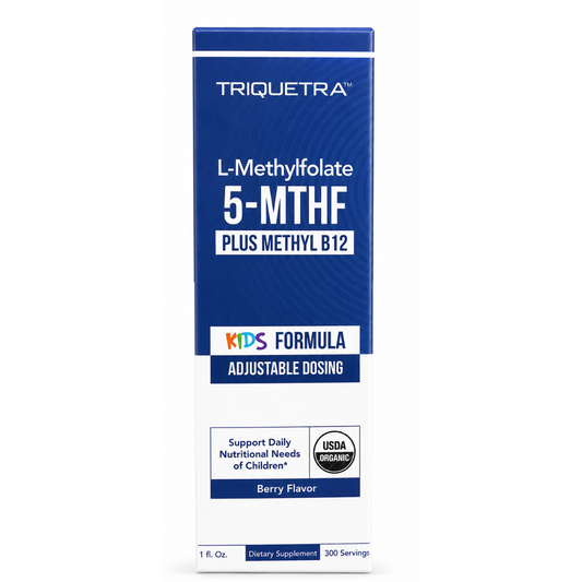 Triquetra - L-Methylfolate + Methyl B12 Kids  para niños, 30ml