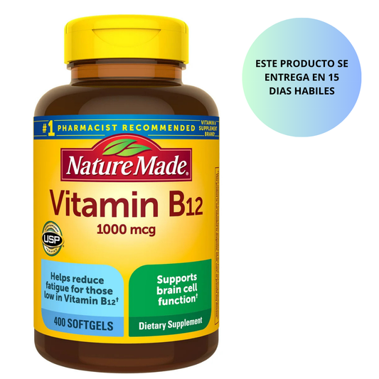 Nature Made Vitamin B12 1000 mcg, 400 Softgels