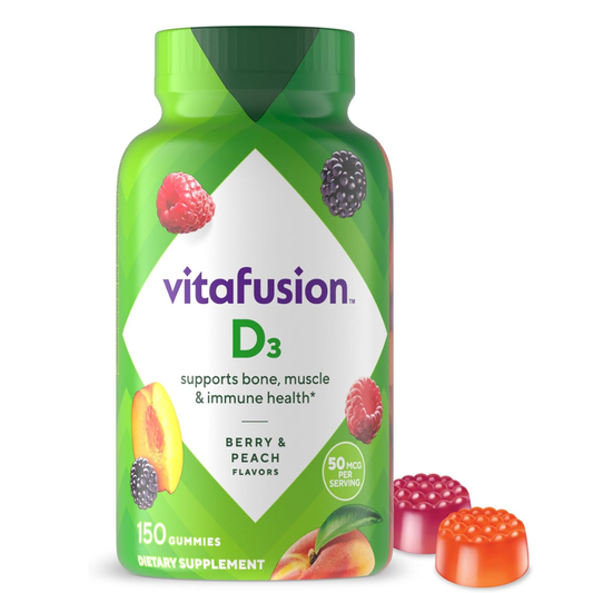 VitaFusion Vitamin D3 2000IU por servido ,50mcg 150 Gomitas