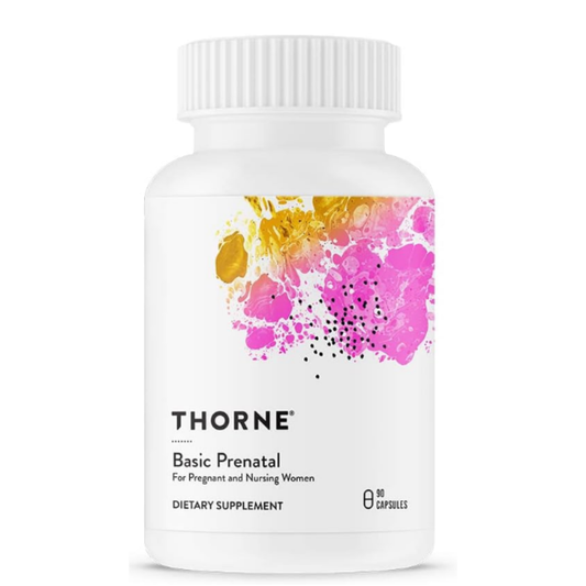 Thorne  – Basic Prenatal – Multivitamínico Prenatal  para mujeres embarazadas o lactantes – 90 Cápsulas