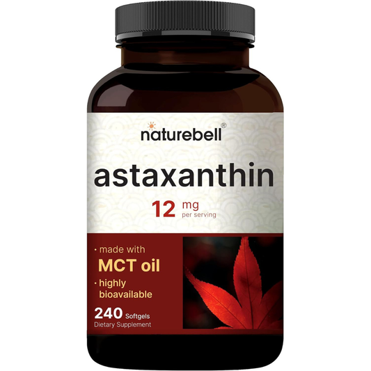 NatureBell Astaxantina de 12 mg, 240 Cápsulas .