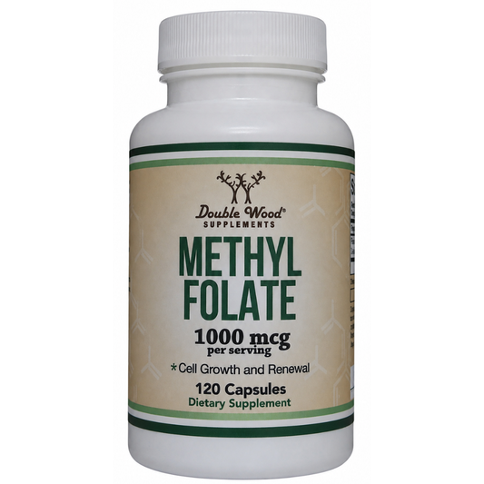 Double Wood - Methylfolate 1,000mcg, 120 Capsules