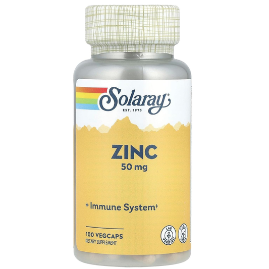 Solaray - Zinc 50mg, 100 Capsulas