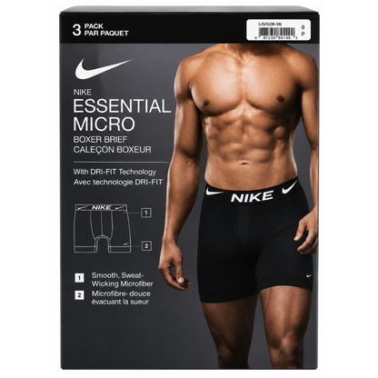 Nike Essential boxer Micro Stretch para hombre (paquete de 3)