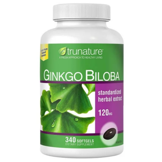 Trunature Ginkgo Biloba, 340 cápsulas blandas