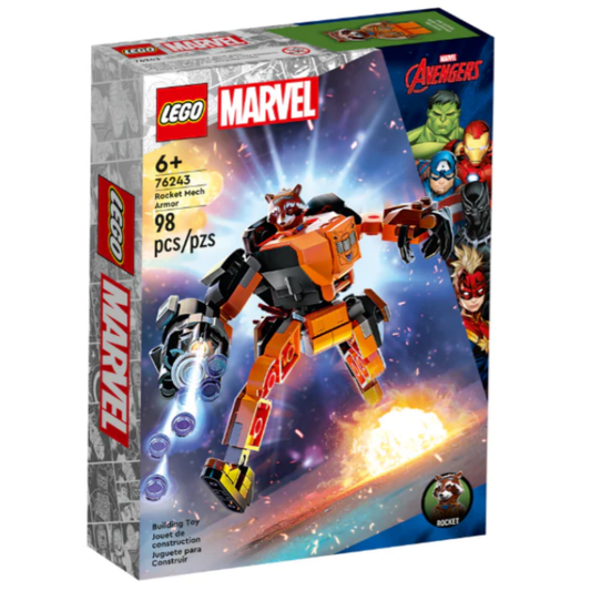 LEGO Marvel Rocket Mech Armor 76243 98 piezas