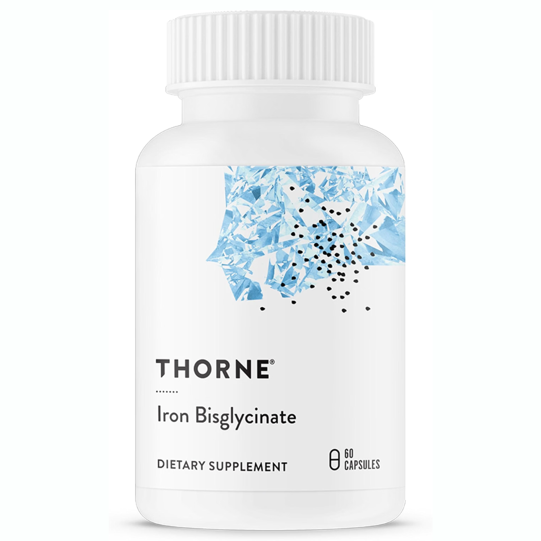 Thorne, Hierro Bisglycinate 60 cápsulas vegetarianas