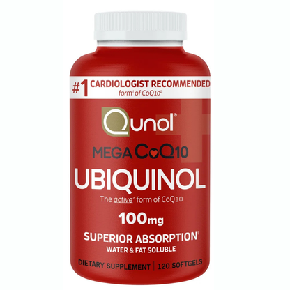 Qunol Mega CoQ10 Ubiquinol 100 mg., Capsulas de Gel
