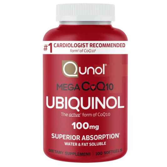 Qunol Mega CoQ10 Ubiquinol 100 mg., Capsulas de Gel