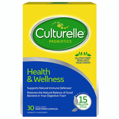 Culturelle Suplemento probiótico diario de salud y bienestar, 30 unidades