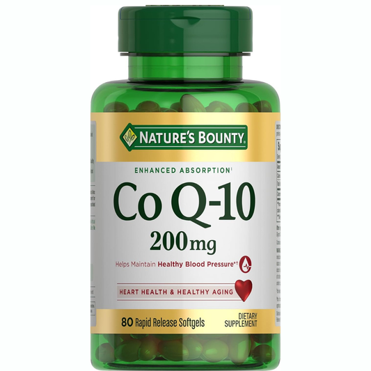 Nature's Bounty CoQ10  de 200 mg. alta absorbcion 80 cápsulas blandas,