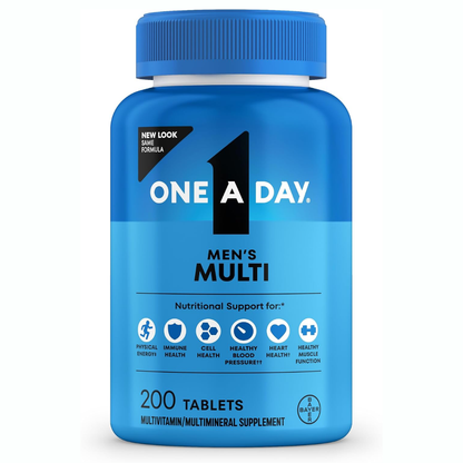 One A Day Suplemento multivitamínico para hombre, 200 Tabletas