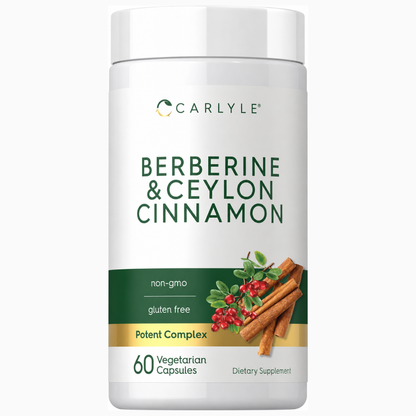 Carlyle Berberina con canela de Ceilán | Complejo de 2000 mg - 60 Capsulas
