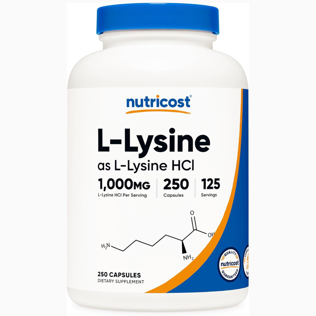 Nutricost - L- Lysine / L- Lysine HCI 1000mg, 250 Capsulas