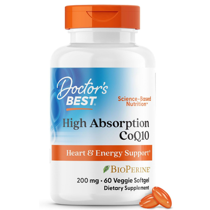 CoQ10 con Bioperine 200mg , 60 capsulas - Doctor best
