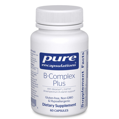 Pure Encapsulations - B- complex plus, 60 capsulas