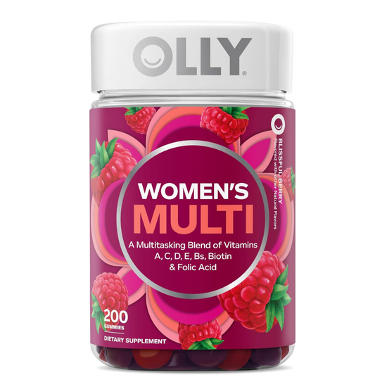 OLLY Women's Multi Vitamin Gummies with Biotin, Blissful Berry (200 ct.)