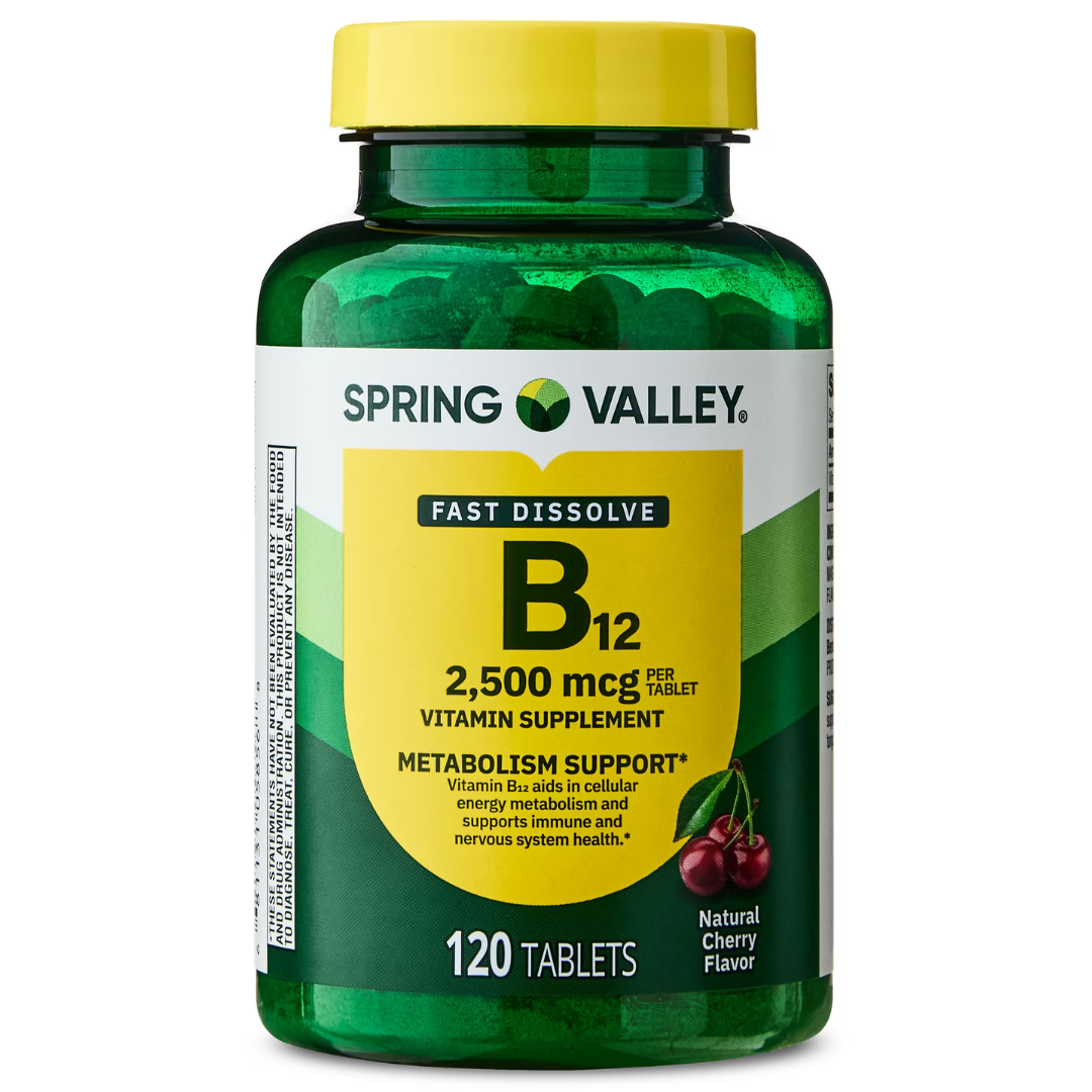Vitamina B12 Spring Valley en tabletas/microtabletas