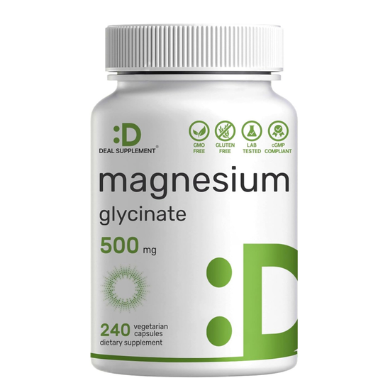 Deal Supplement - Magnesio Glycinate 500mg, 240 Capsulas