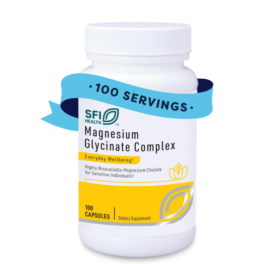 Klaire Labs Glicinato de Magnesio, 100 mg 100 cápsulas