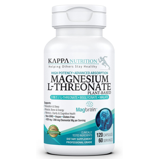 Kappa Nutrition, Magnesium L-Threonate Mag Brain, 120 Capsulas