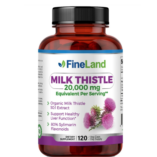 Milk Thistle 20,000 mg  Fineland , 120 Capsulas