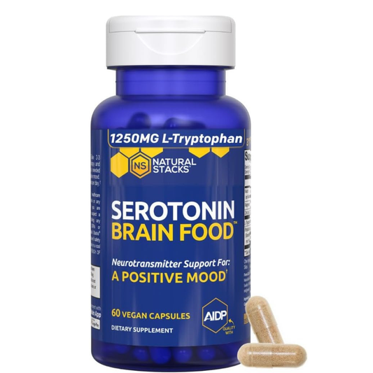 Natural Stacks Serotonina Brain Food 60 cápsulas