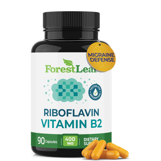 Rivoflavin  400 mg Vitamina B12 Forestleaf Formula Avanzada 90 Capsulas