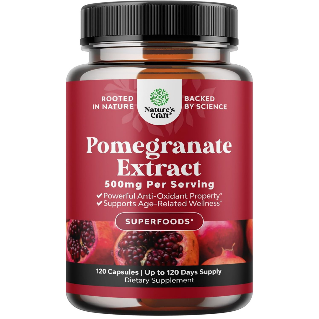 Natures Craft Pomegranate Extract 500mg 120 capsulas