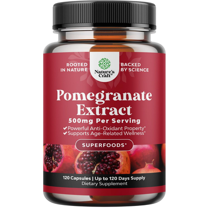 Natures Craft Pomegranate Extract 500mg 120 capsulas