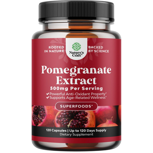 Natures Craft Pomegranate Extract 500mg 120 capsulas