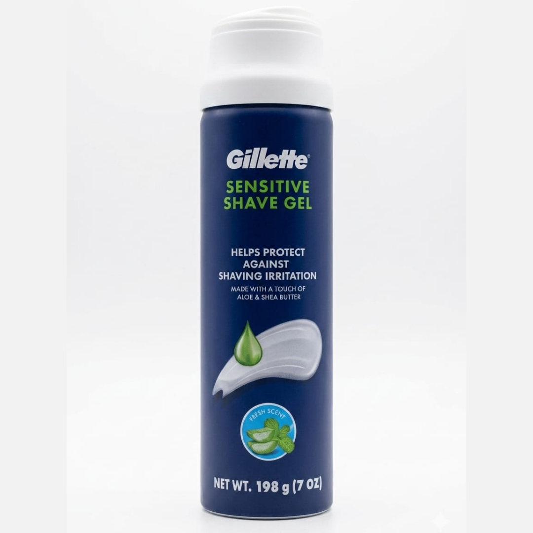 Gillette Sensitive Plus Island Breeze sin alcohol, sin colorantes, sin parabenos 198 gr
