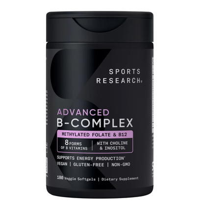 Sport Research - Advanced B-complex Methylated Folate & B12, 180 capsulas
