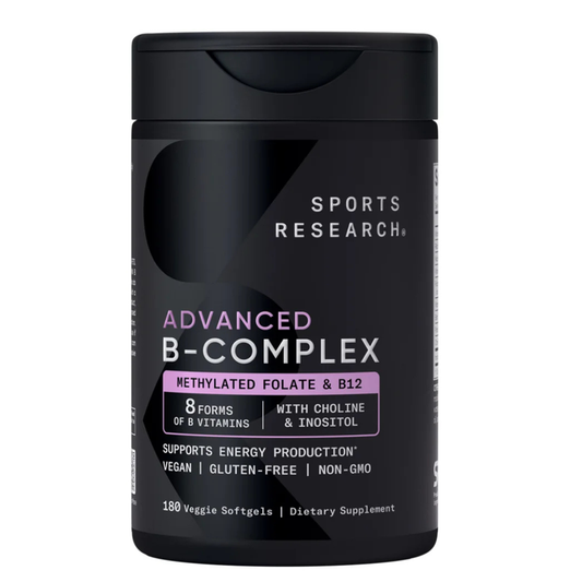 Sport Research - Advanced B-complex Methylated Folate & B12, 180 capsulas