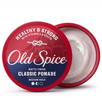 Old Spice Classic - Pomada para peinar el cabello Old Spice, acabado mate, fijación media,63gr.