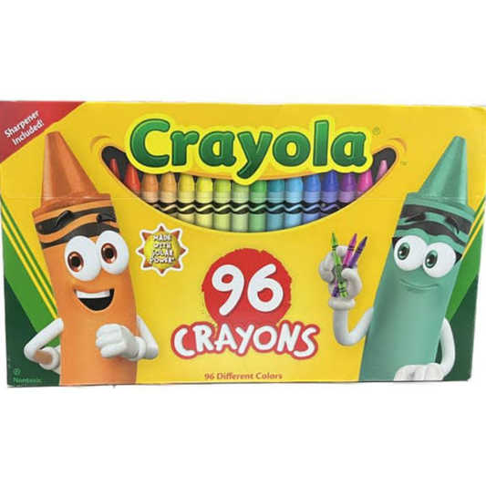 Crayola crayons, 96 crayons incluído sacapuntas