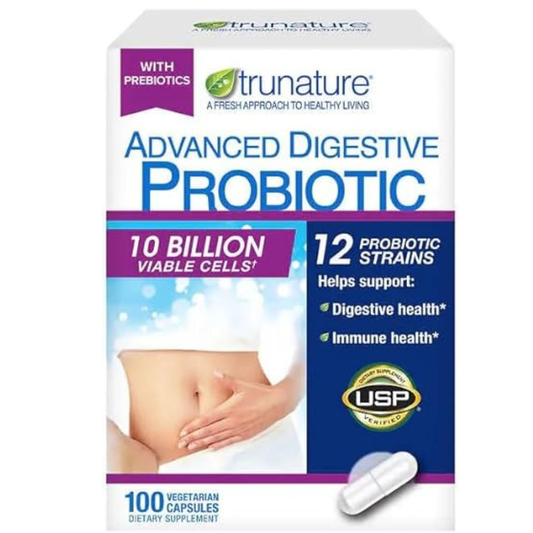 Trunature Advanced Digestive Probiotic 100 cápsulas